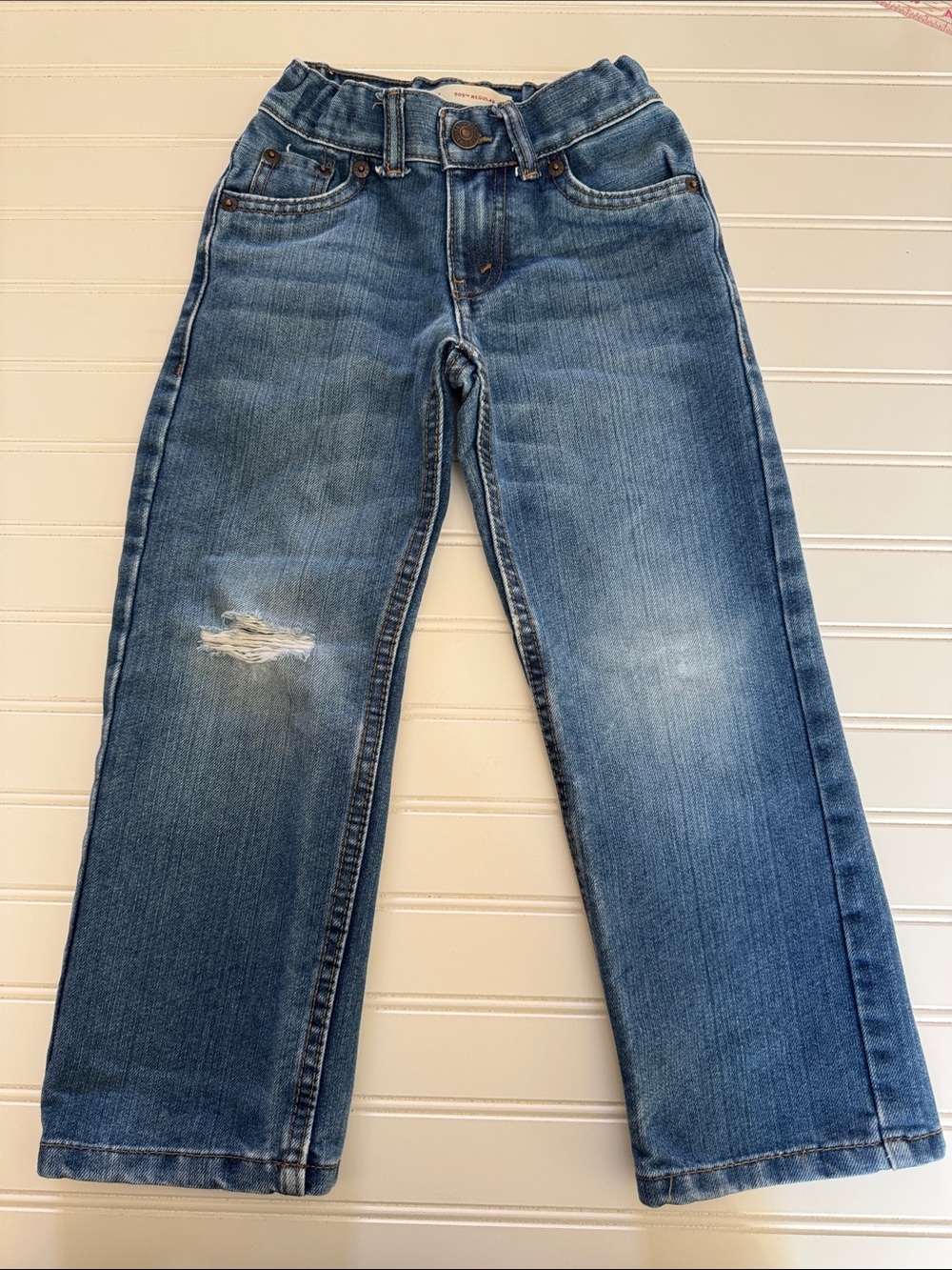 Levi’s 505 tm distressed jeans size 5 Reg